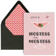 To The Hostess With The Mostest Greeting Card - Just Fabulous Palm Springs