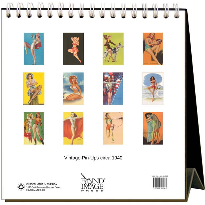 2025 Pin-Ups Easel Desk Calendar