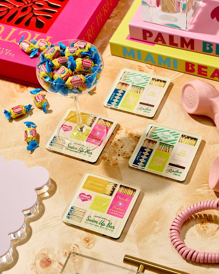 California Matchbook Coaster - Set of 4