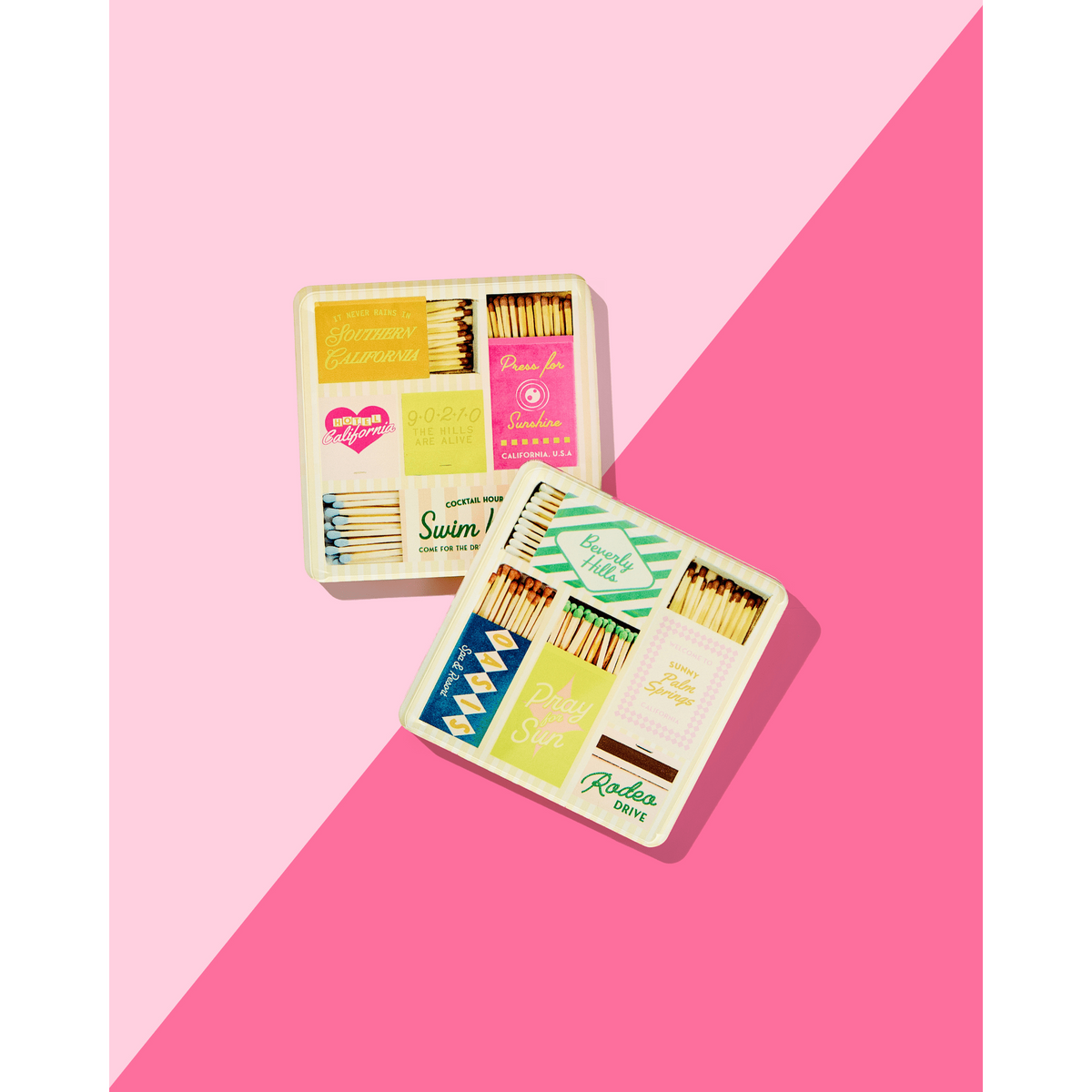 California Matchbook Coaster - Set of 4