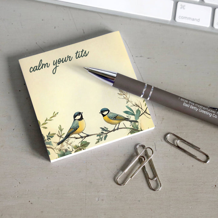 Calm Your Tits Sticky Note Pad - Just Fabulous Palm Springs
