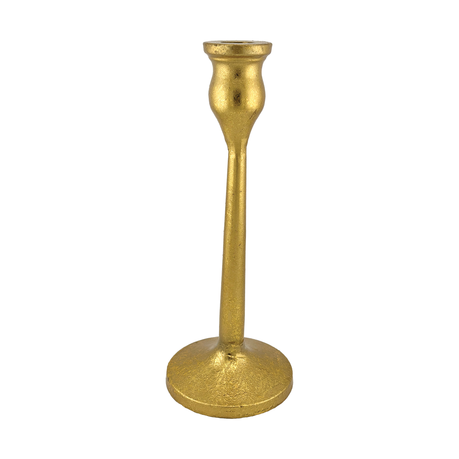 Gold Taper Candle Holder - 10.25"