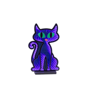 Lighted Infinity Halloween Cat - Green Eyes