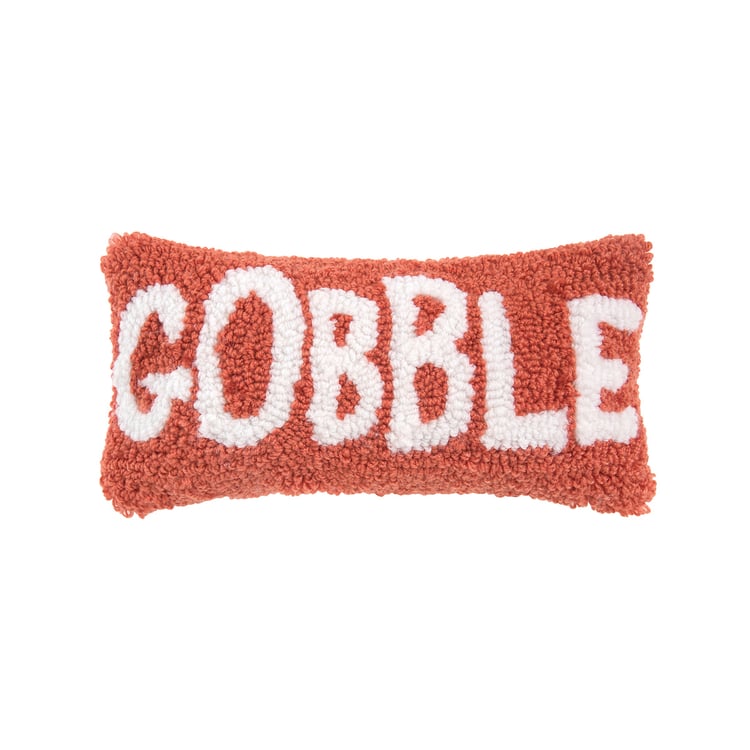Gobble Hooked Mini Pillow