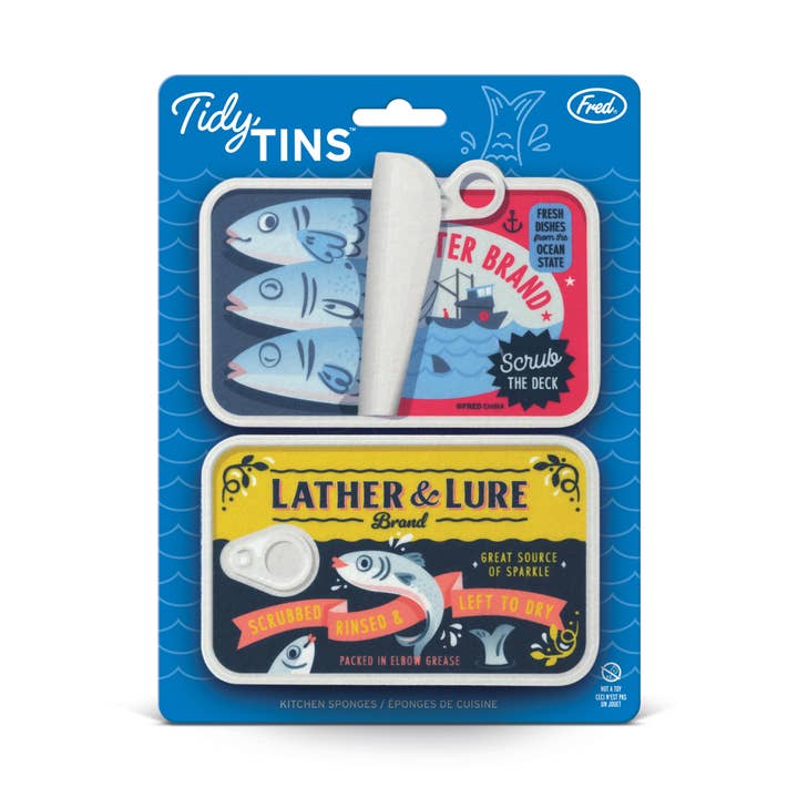 Tidy Tins Sardines Sponges - Set Of 2