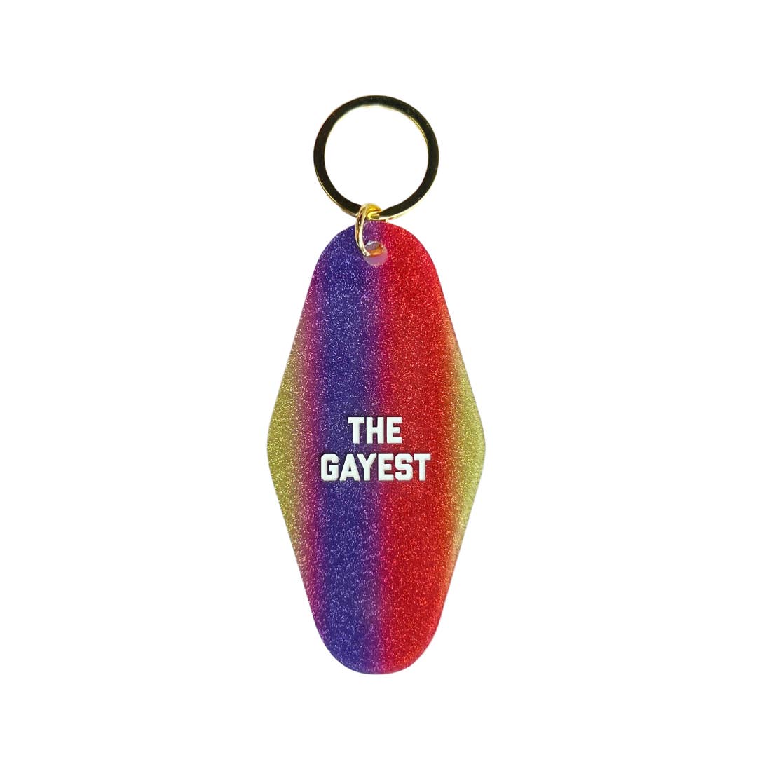 The Gayest Motel Keychain