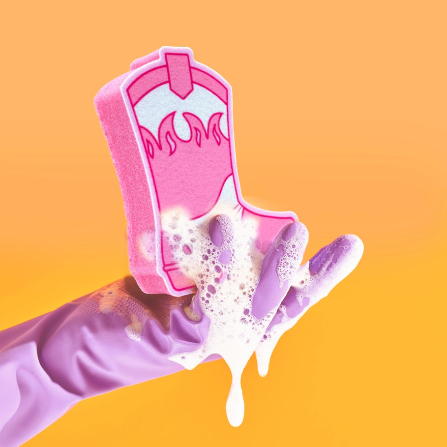 Pink Boot Sponge