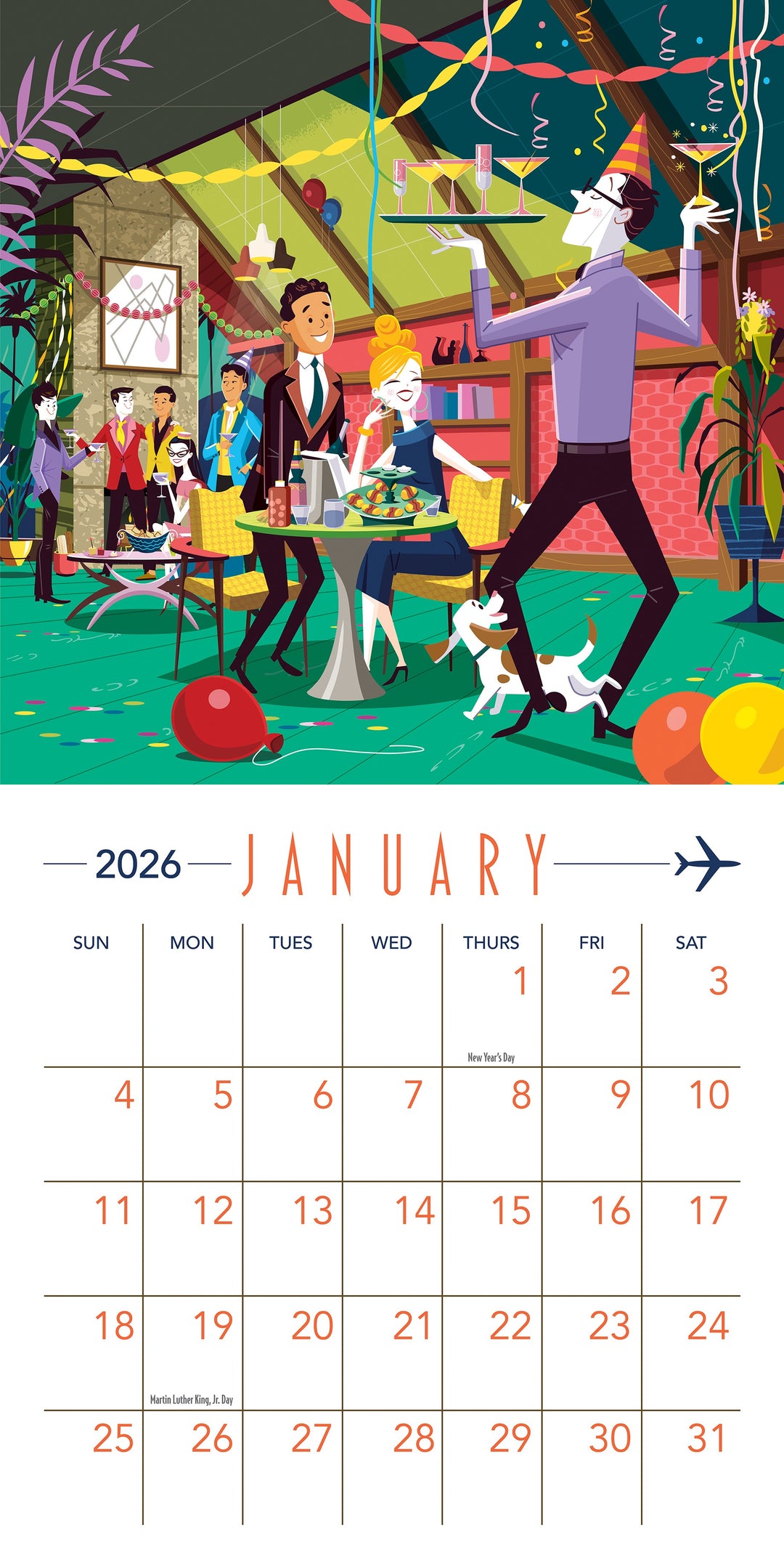 2026 Greg Paprocki Wall Calendar - Just Fabulous Palm Springs