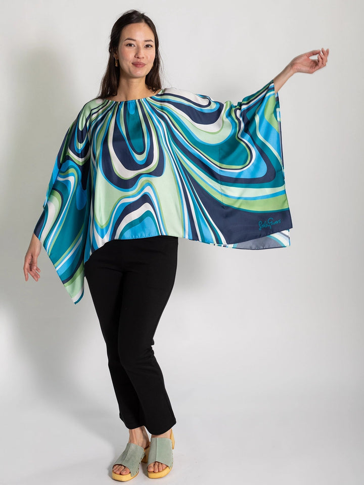 Celeste Silk Top Pinwheel - Just Fabulous Palm Springs