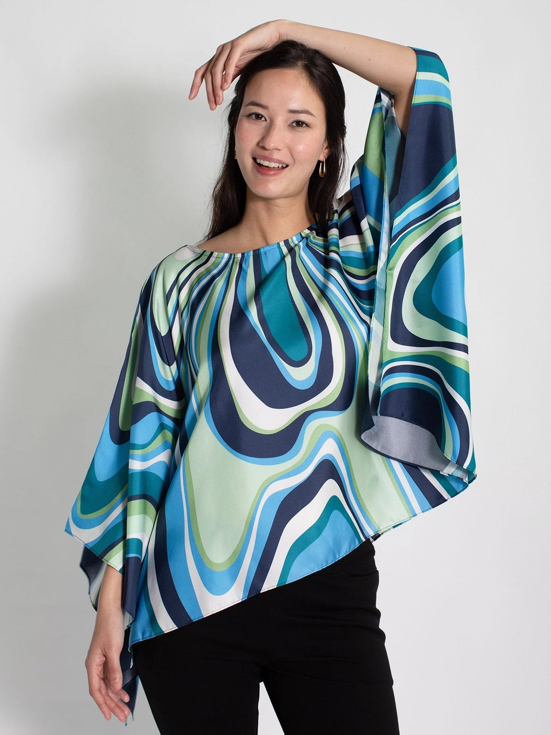 Celeste Silk Top Pinwheel - Just Fabulous Palm Springs