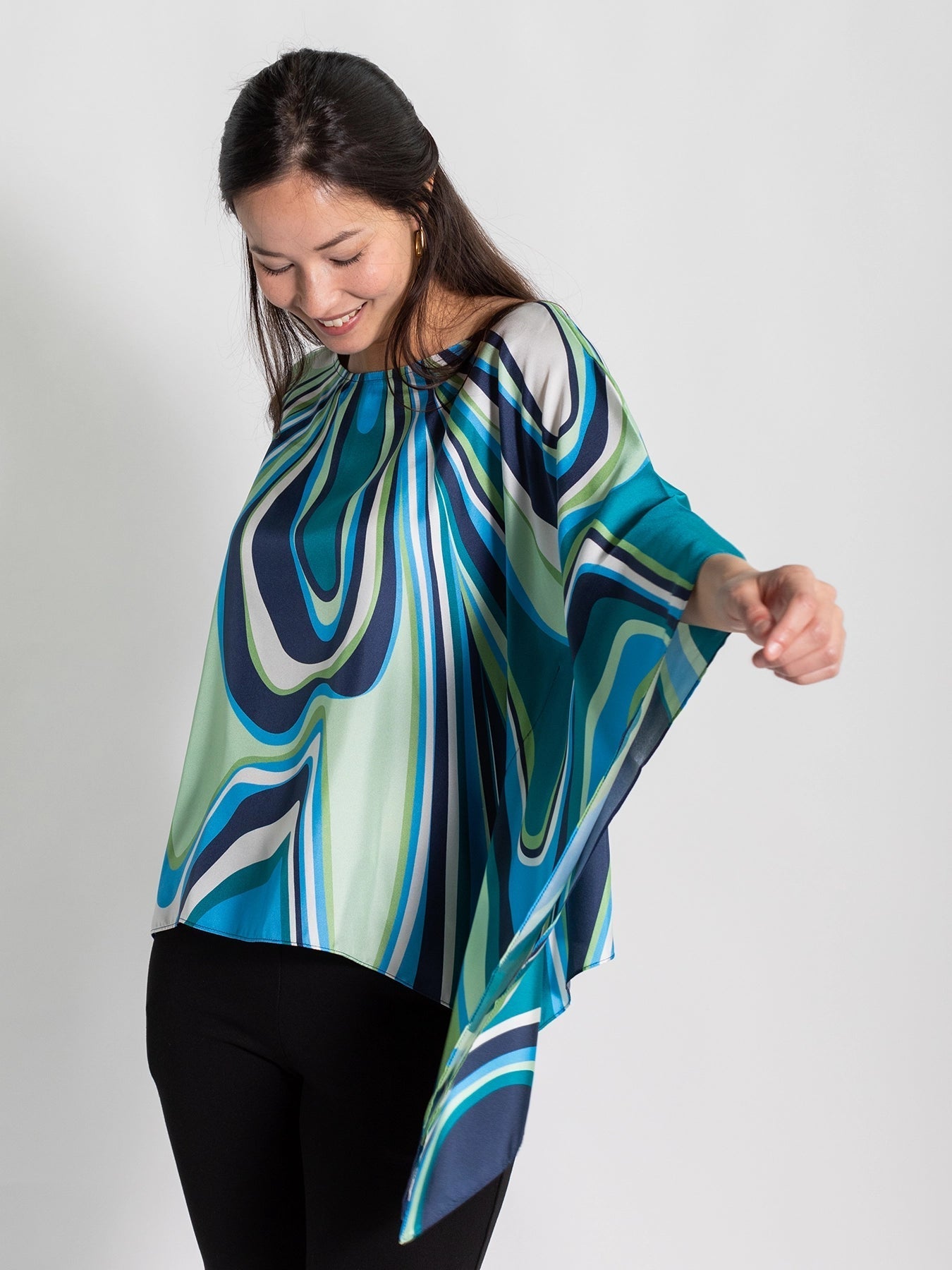 Celeste Silk Top Pinwheel - Just Fabulous Palm Springs