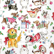 Christmas Dogs 2 Holiday Cocktail Napkins