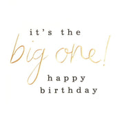 The Big One Birthday Card