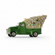 Truck With Tree Ornament - Green