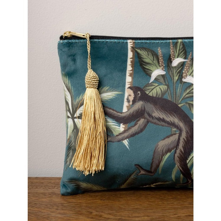 Monkey Pouch With Gold Pompom