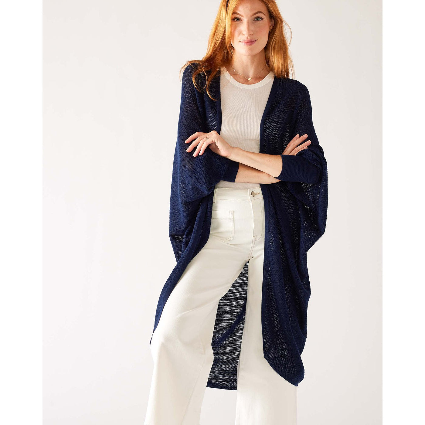 Chelsea Summer Kimono - Navy