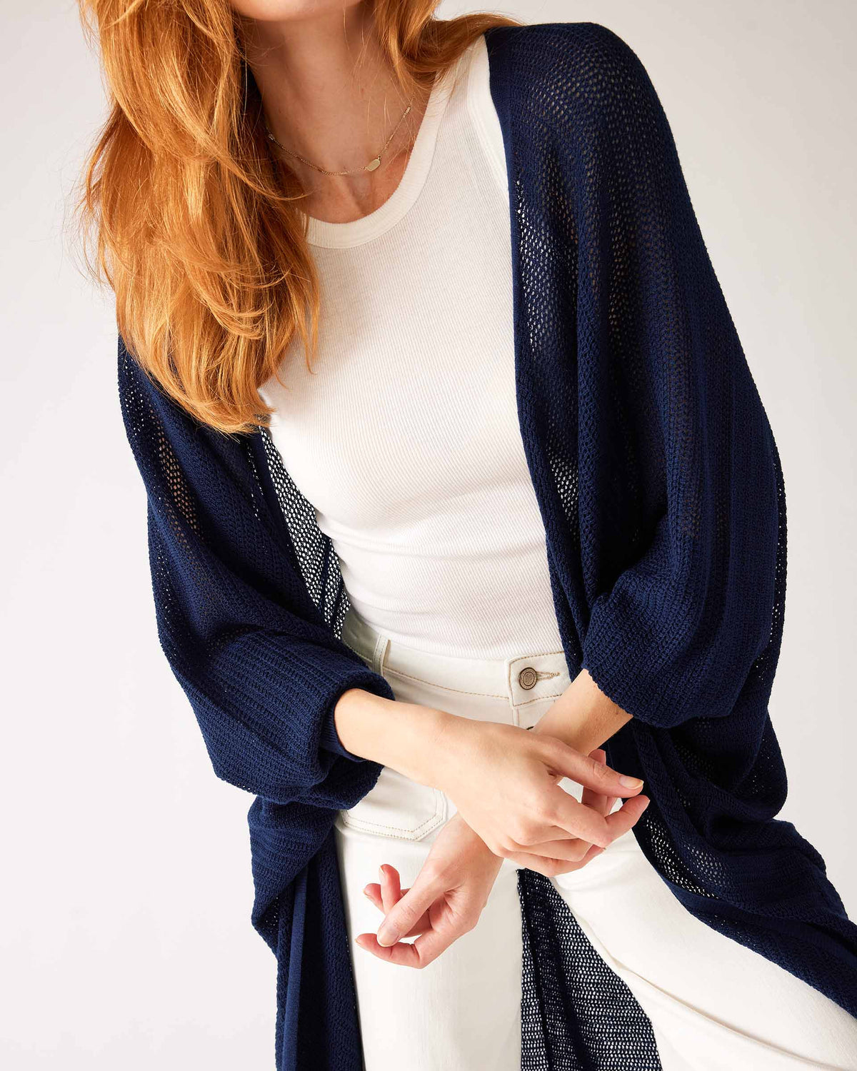 Chelsea Summer Kimono - Navy