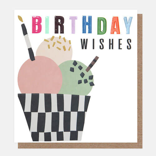 Ice Cream Sundae Birthday Card