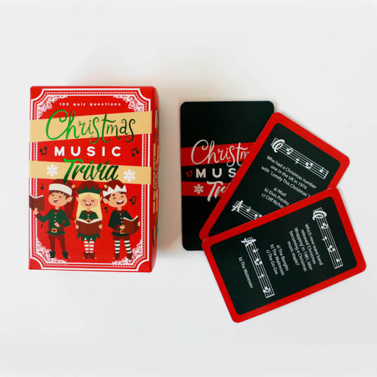 Christmas Music Trivia Cards