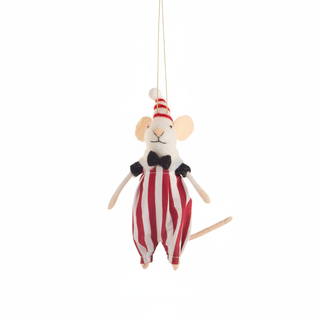 Circus Mice Ornament - Bowtie