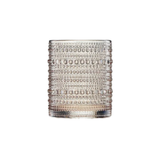 Hobnail Beaded Lowball Glass - Beige