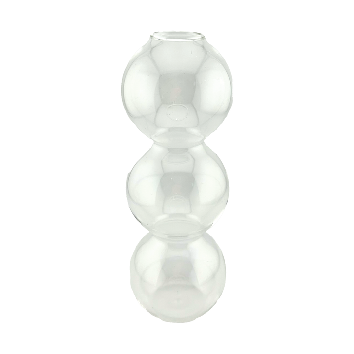 Bubble Shape Glass Vase - Clear