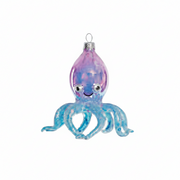 Iridescent Octopus Ornament - Blue & Purple