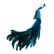 Peacock Ornament - Clip On