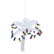 White Palm Tree Ornament