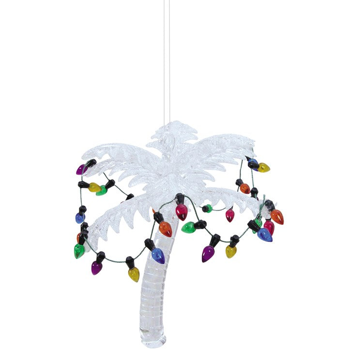 White Palm Tree Ornament