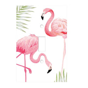 Pink Flamingos Light Switchplate