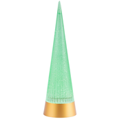 Swirling Glitter Cone Tree - Green