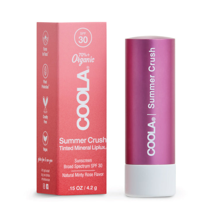 SPF 30 Coola Mineral Liplux Lip Balm - Summer Crush