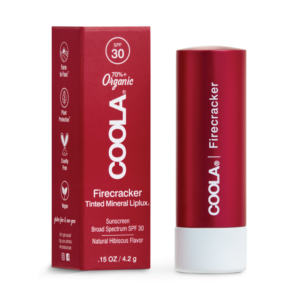 SPF 30 Coola Mineral Liplux Lip Balm - Firecracker