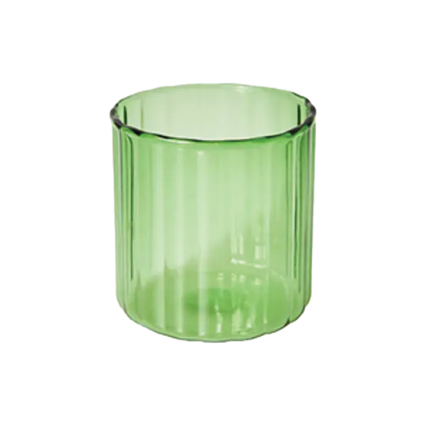 Colored Small Glass Cup - Green