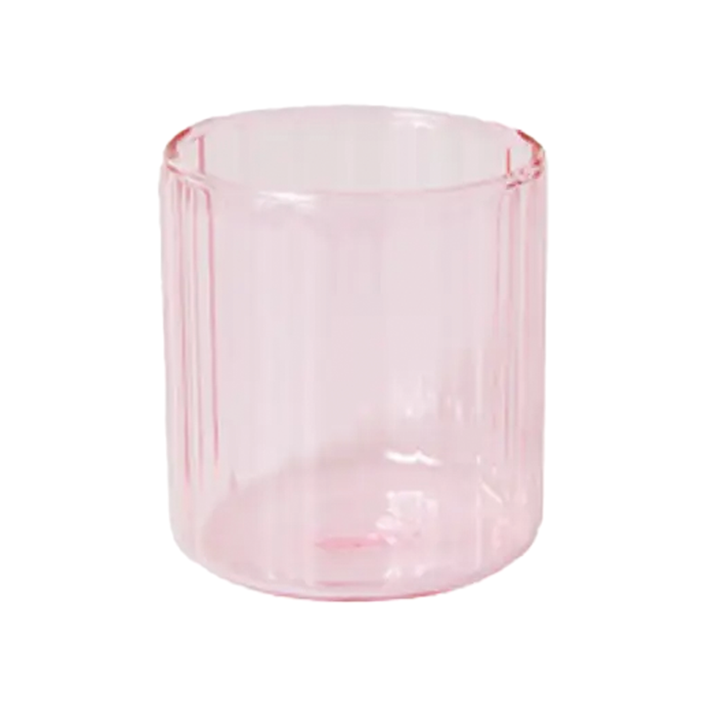 Colored Small Glass Cup - Pink