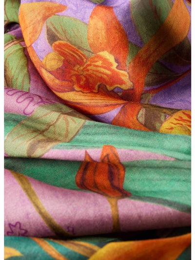 Botany Bliss Kimono Gown - Lavender