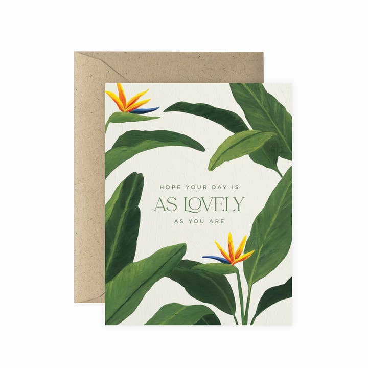 Birds Of Paradise Birthday Card