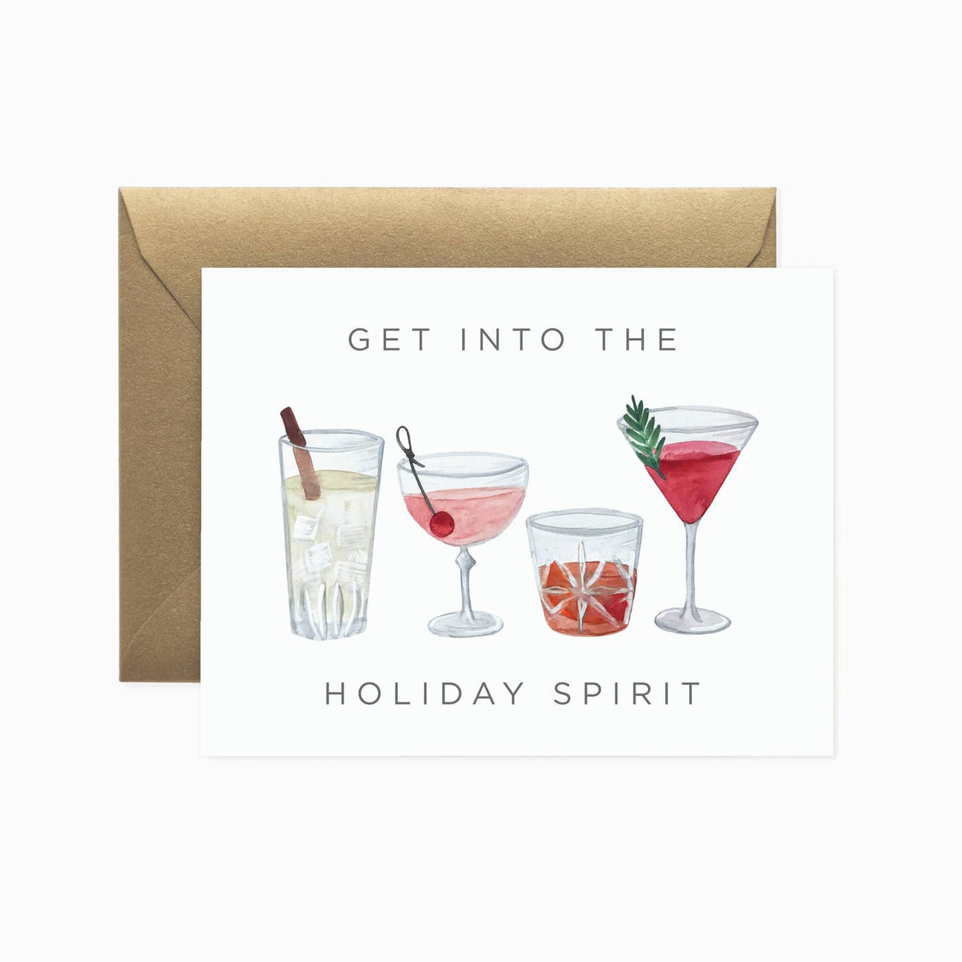 Get Into The Holiday Spirit Holiday Card