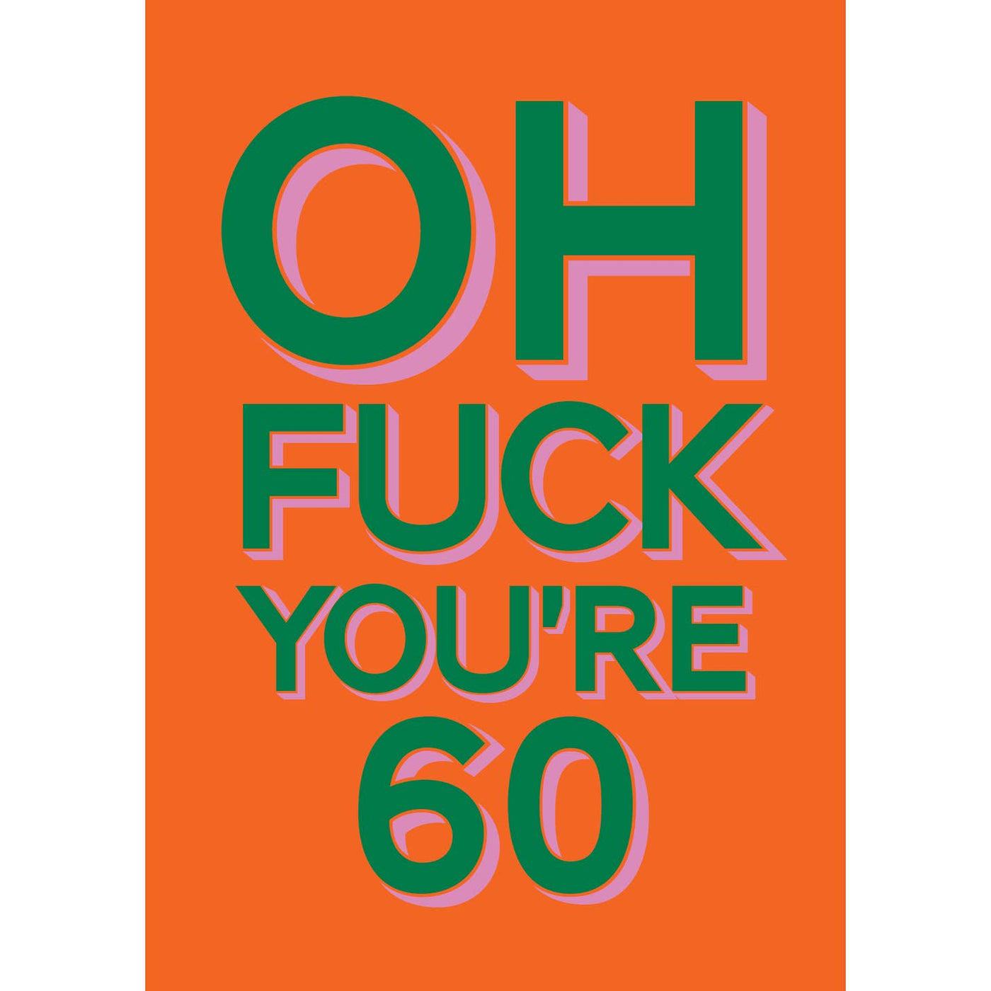 Oh You're 60 Birthday Card