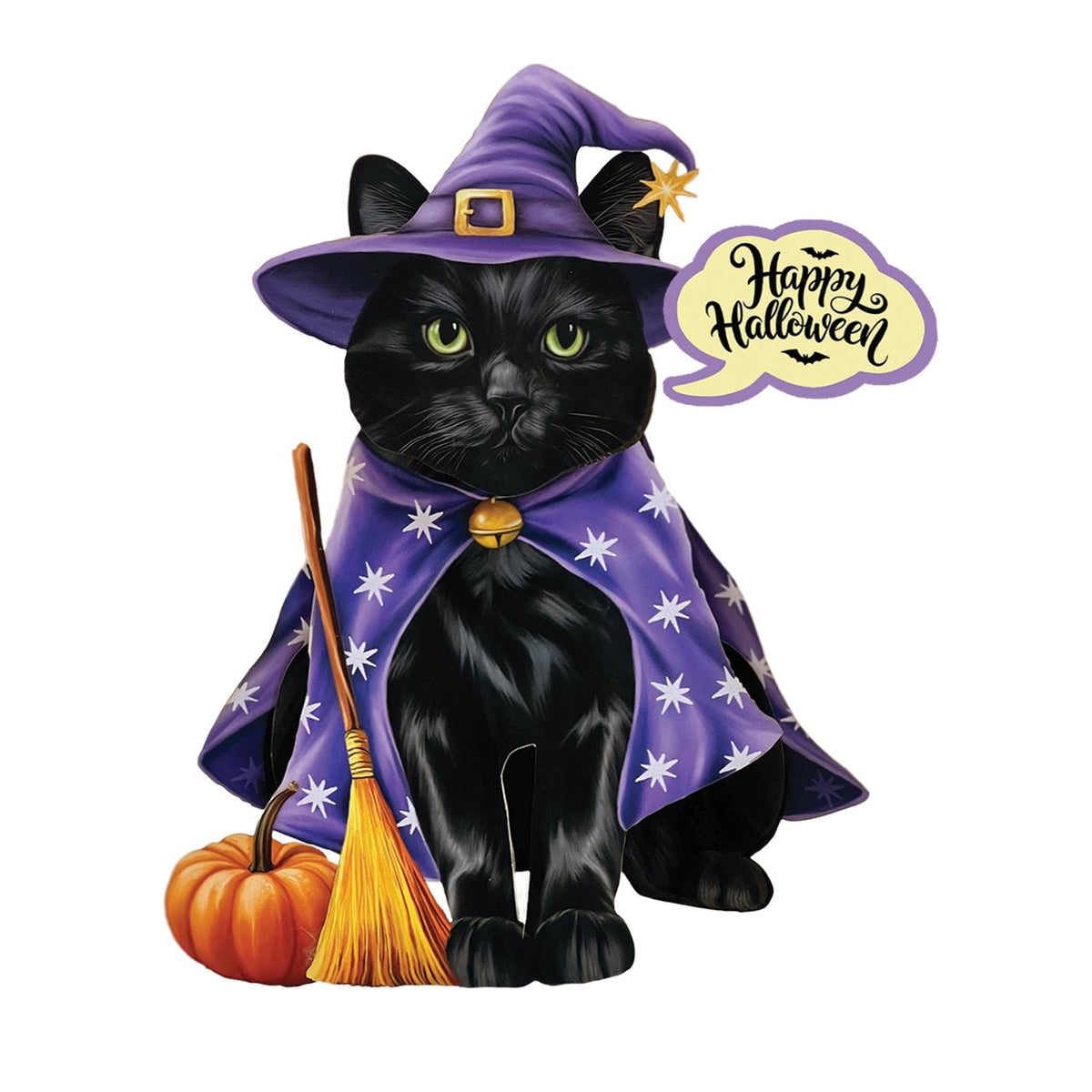 Mini Halloween Cat Pop Up Card