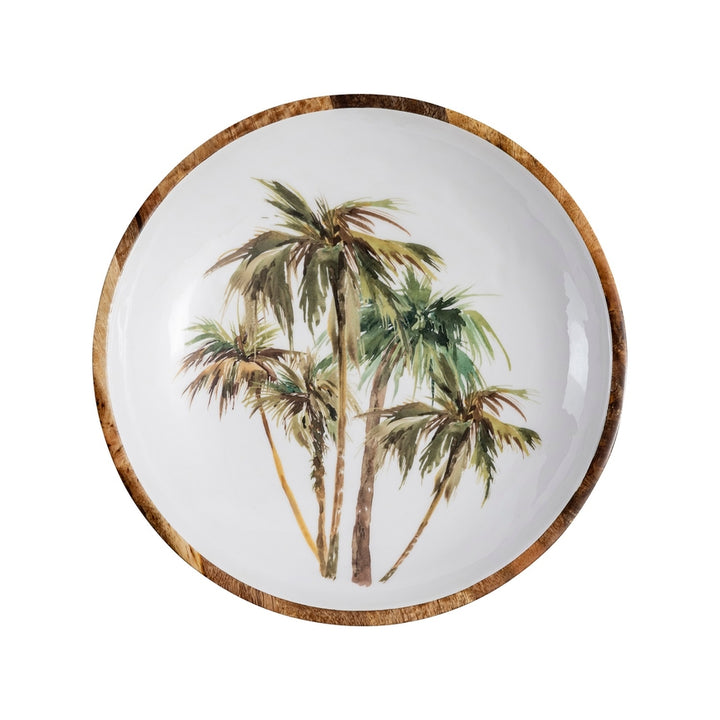 Mango Wood Large Round Bowl