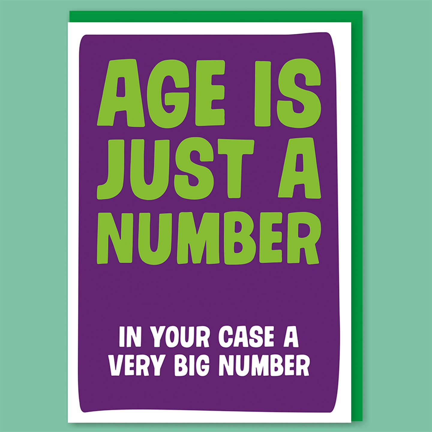 Age Is Just A Number Birthday Card - Just Fabulous Palm Springs
