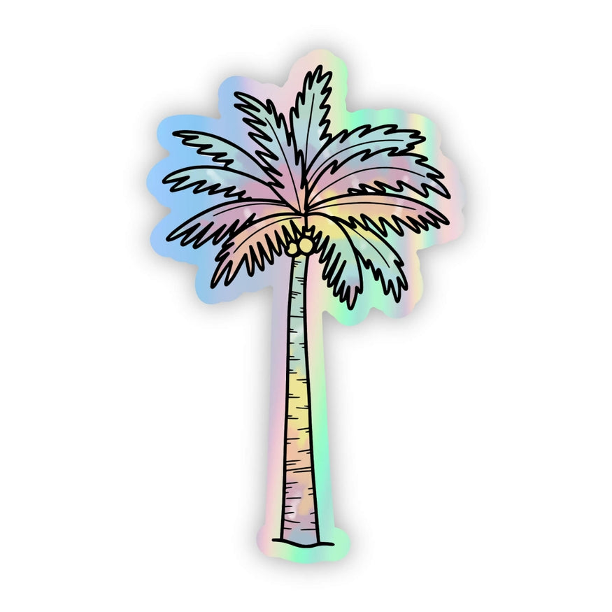 Holographic Palm Tree Sticker