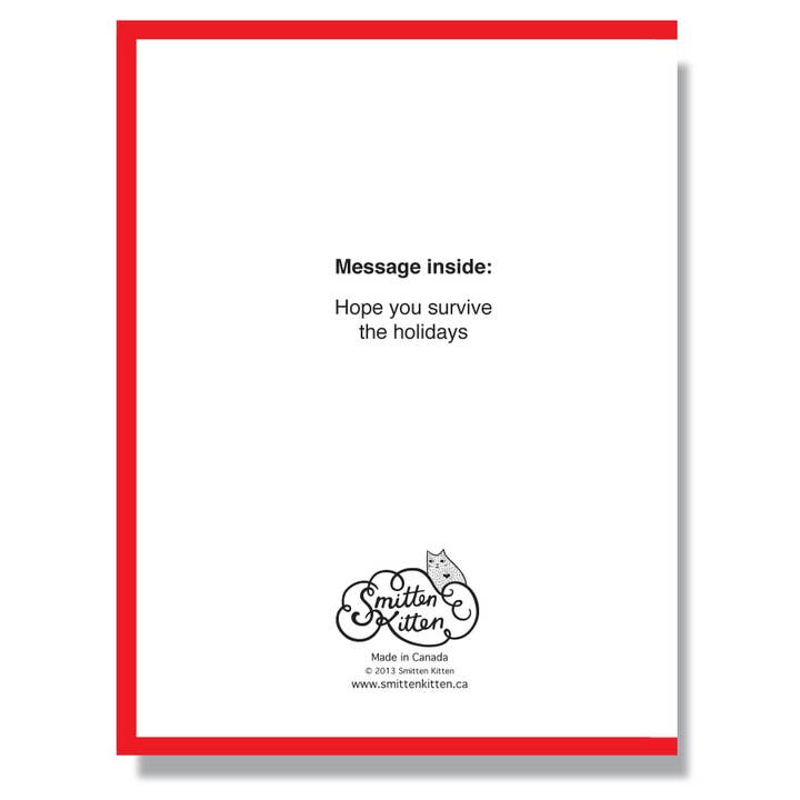 Creepy Santa Holiday Card