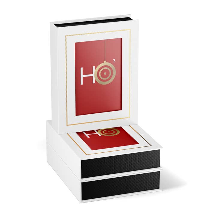 Ho x3 Boxed Blank Cards