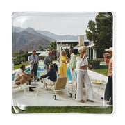 Poolside Chic Glass Trinket Tray