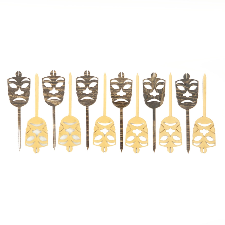 Tiki Mask Cocktail Pick Set - Just Fabulous Palm Springs