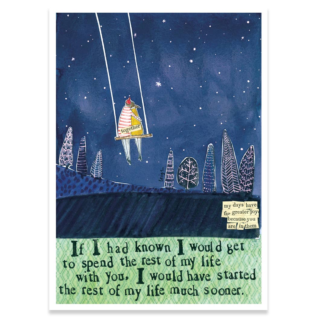 Started Much Sooner Wedding Card - Just Fabulous Palm Springs