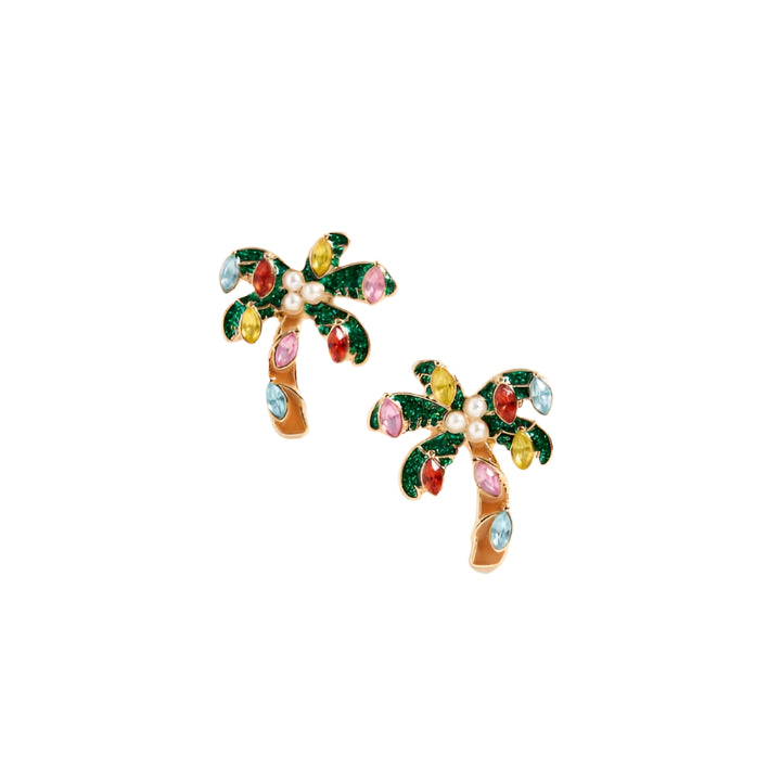 Christmas Palm Tree Earrings